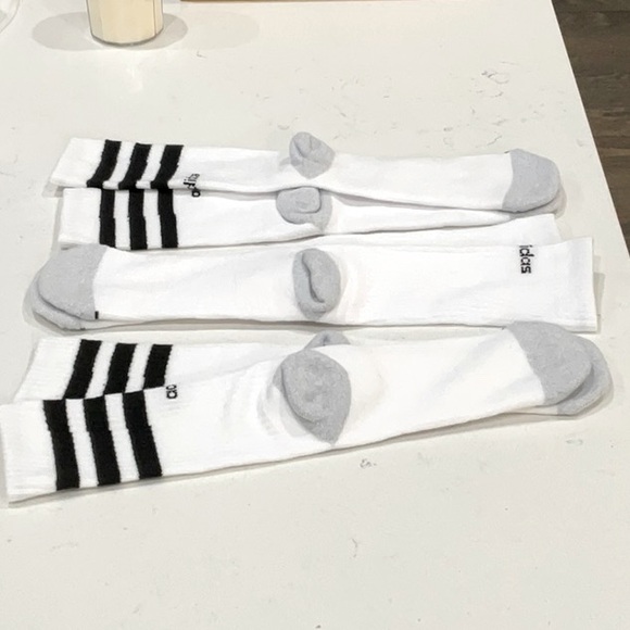 adidas Men's 3-Stripe Crew Socks (3 Pairs) - Picture 4 of 4